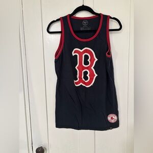 47 Women's Black and Red Tank Top